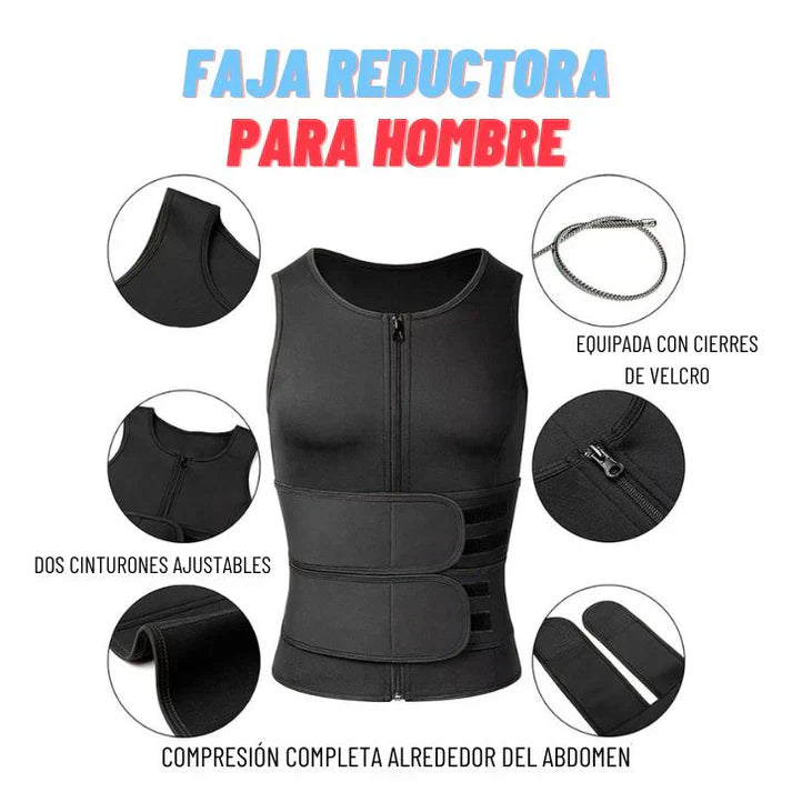 Faja Reductora para Hombres🎽 - Define tu cuerpo y aumenta tu confianza!💪