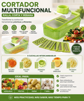🥕 Cortador Multifuncional de Cocina | ¡Corta, Ralla y Rebana en segundos!