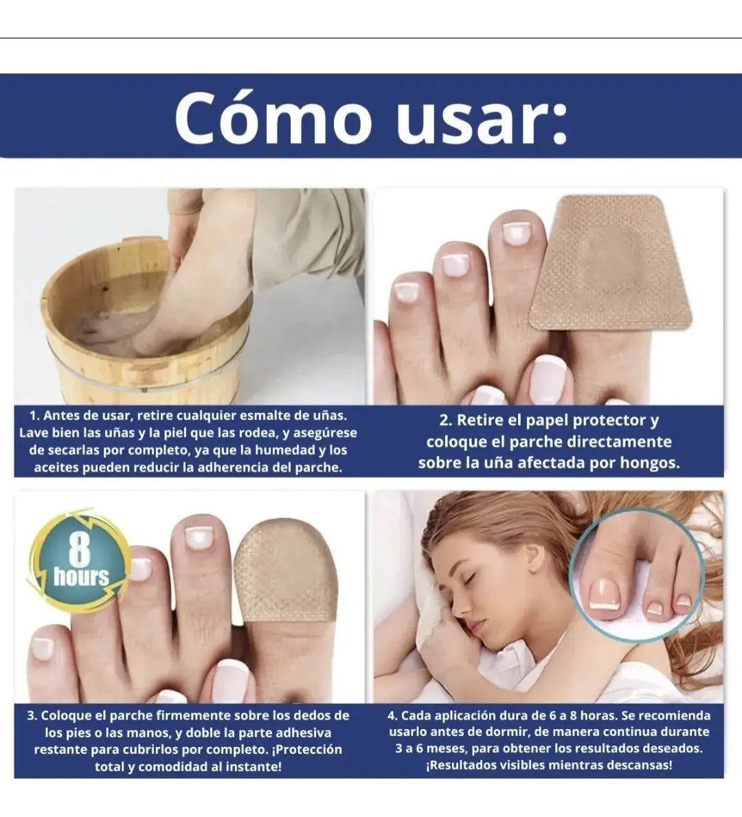 Parches AntiHongos 🩹 y Regeneradores De Uñas - FUNGAL NAIL PATCHES®💊