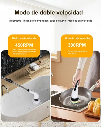 Cepillo de Limpieza Eléctrico Recargable 🔋 7 en 1 | Limpieza Profunda sin Esfuerzo.🫧