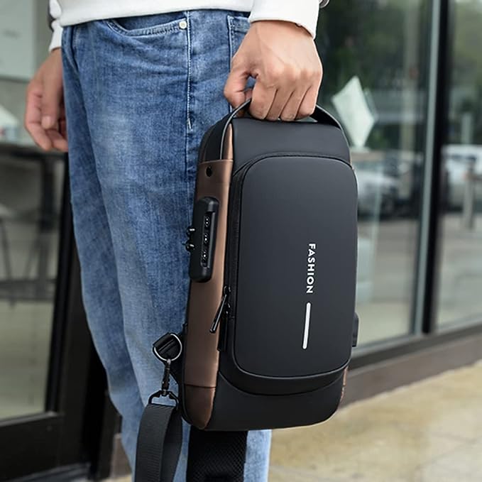Bolso Oxford Grado Militar Impermeable  💼💧 + Cerradura 🔒 + Puerto USB 🔋