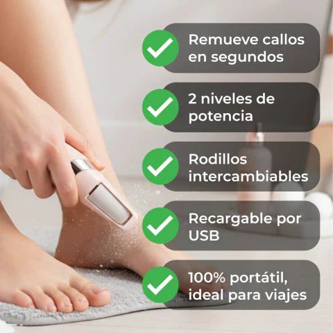 Removedor Luve de Callos 🦶 Recargable USB - ¡Recupera la confianza en tus pies!