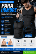 Faja Reductora para Hombres🎽 - Define tu cuerpo y aumenta tu confianza!💪