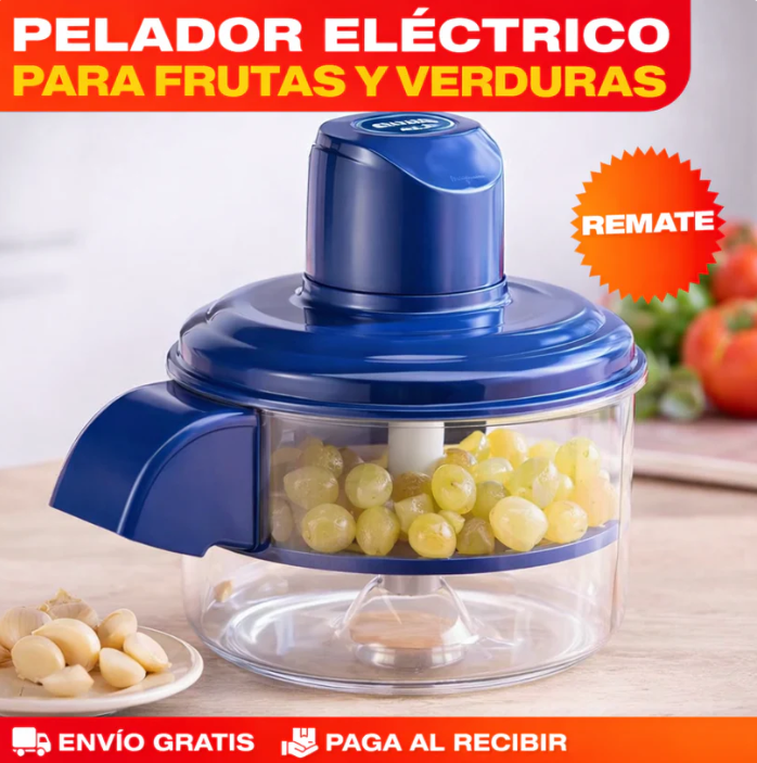 Pelador Electrico para Frutas🍇🍒, Verduras, Ajo🧄 y Más - Tu cocina mas simple 👨‍🍳