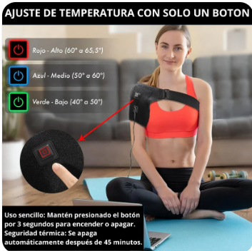 HOMBRERA TÉRMICA MASAJEADORA🌡️📳 CalorFit⭐️