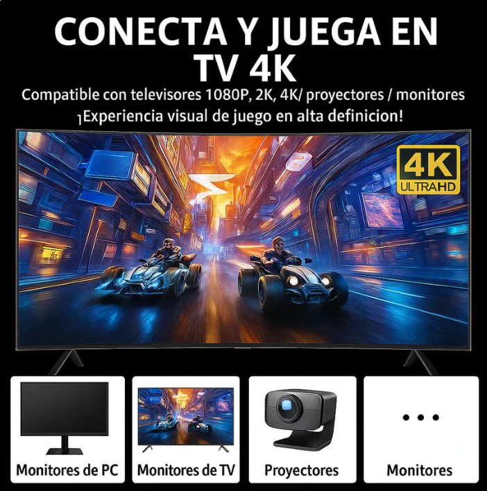 Consola Game Stick PRO 🕹️ + 2 Controles 🎮