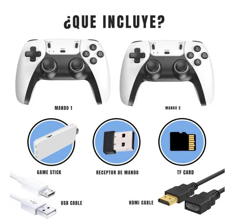 Consola Game Stick PRO 🕹️ + 2 Controles 🎮