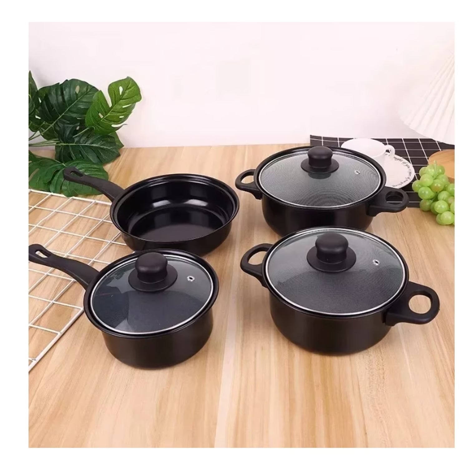 Set de Ollas 🍳 Antiadherentes de 13 Pcs 👨‍🍳 +  Utensidios de Cocina🎁