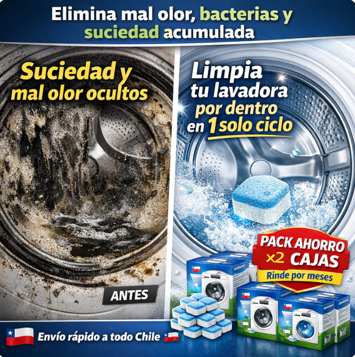 Pastillas Efervecentes para limpieza de Lavadoras 🔥🧼