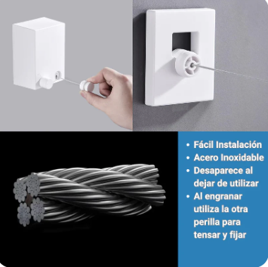 Tentedero Retractil Extensible 🧺 - Ahorra Espacio y Gana comodidad