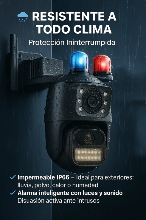 📷 CAMARA  DE SEGURIDAD 🚨 PTZ DE DOBLE LENTE + IA 🛜 - 50% DE DESCUENTO